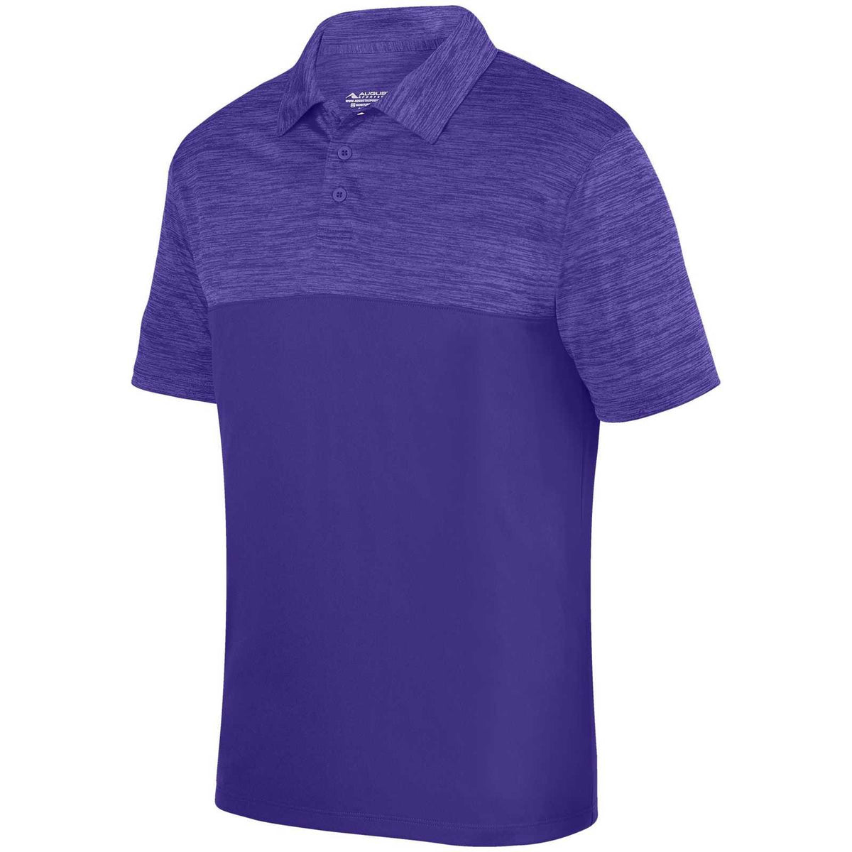 Augusta 5412 Shadow Tonal Heather Sport Shirt - Purple - HIT a Double