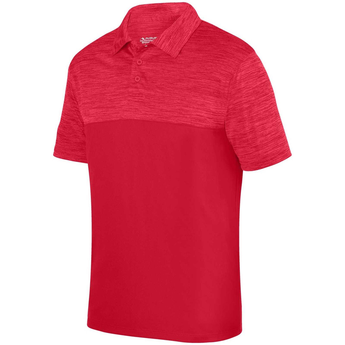 Augusta 5412 Shadow Tonal Heather Sport Shirt - Red - HIT a Double
