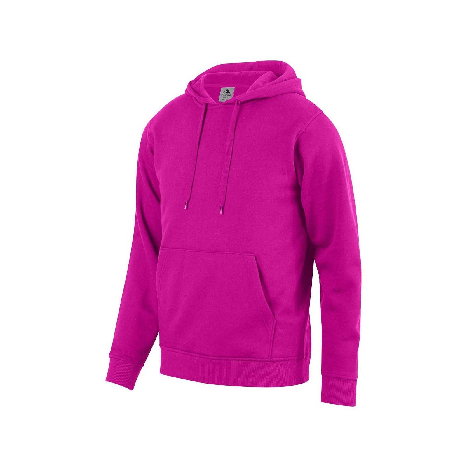 Augusta 5415 Youth 60/40 Fleece Hoody - Power Pink - HIT a Double