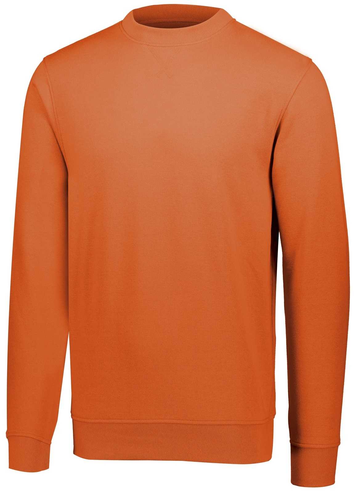 Augusta 5416 60/40 Fleece Crewneck Sweatshirt - Orange - HIT a Double
