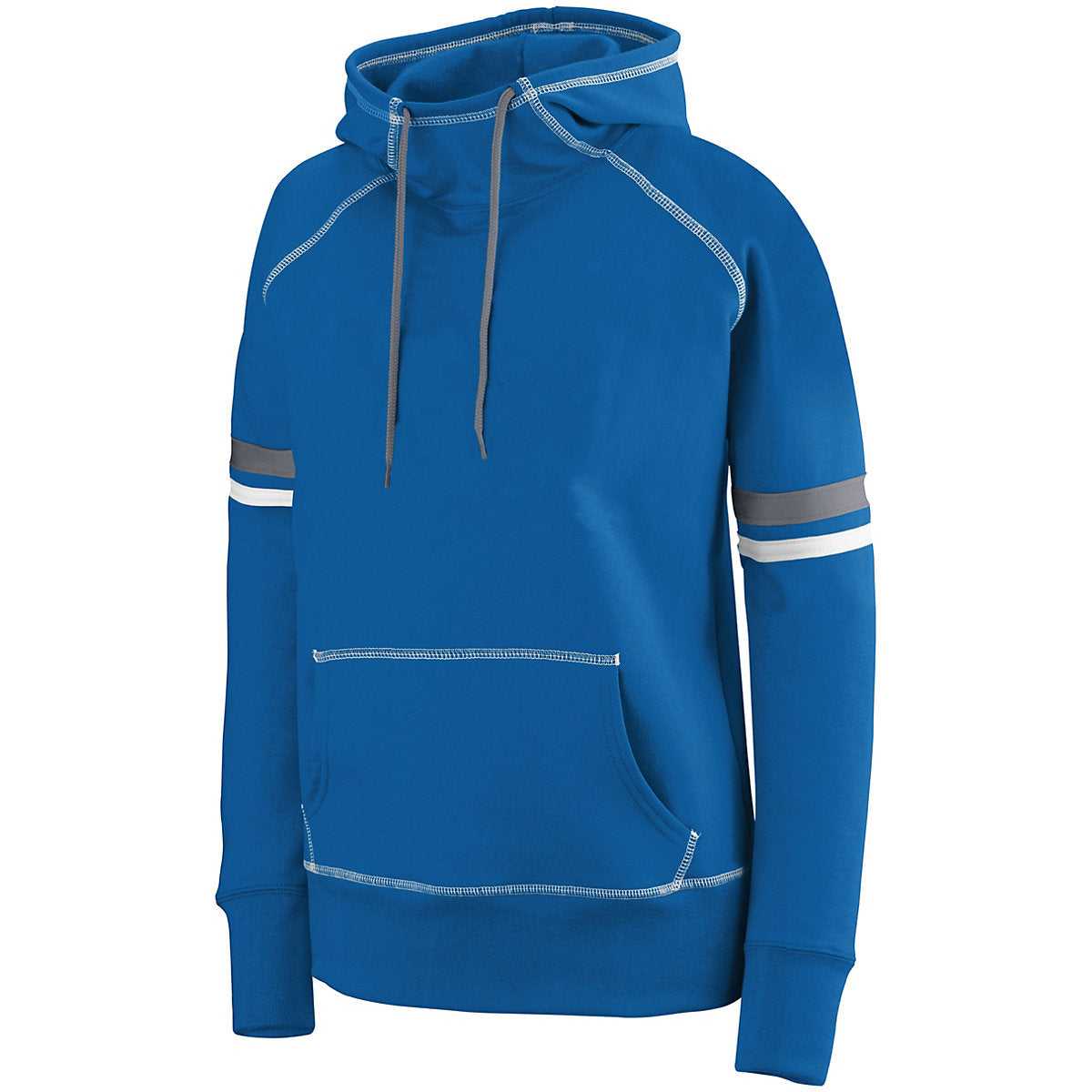 Augusta 5441 Girls Spry Hoody - Royal White Graphite - HIT a Double