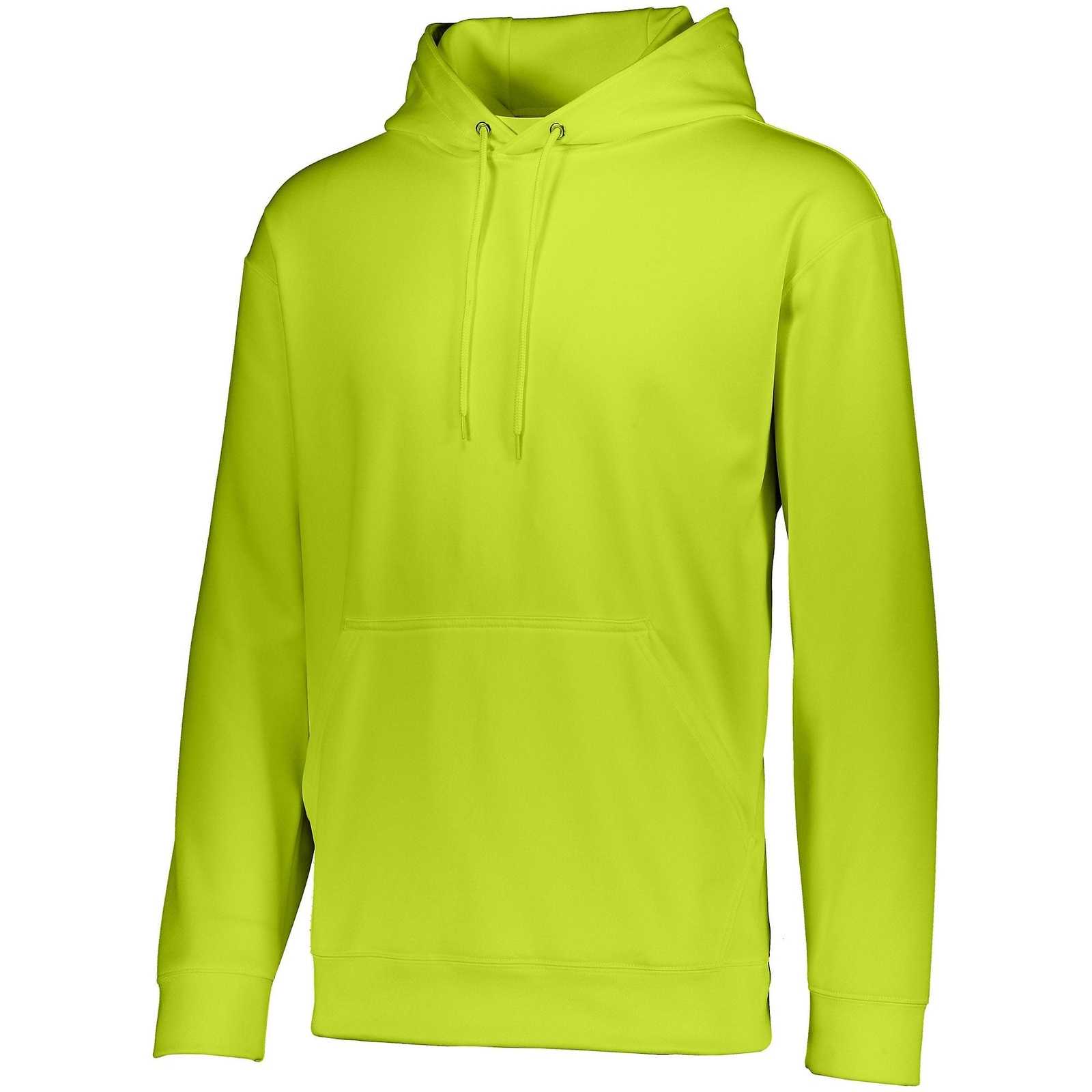 Augusta 5505 Wicking Fleece Hooded Sweatshirt - Lime - HIT a Double