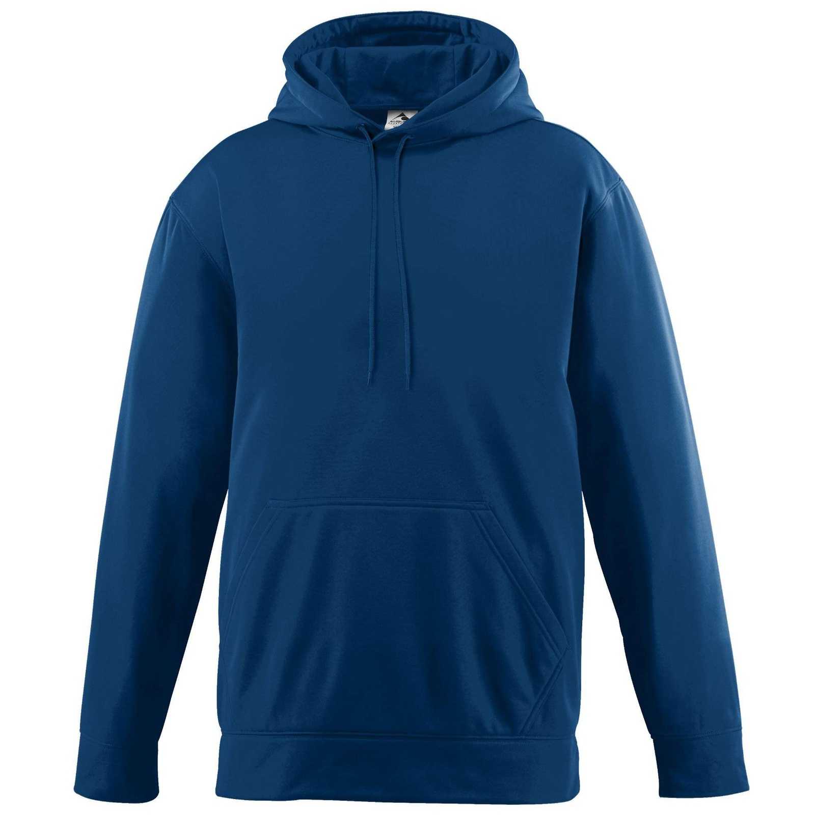Augusta 5505 Wicking Fleece Hooded Sweatshirt - Navy - HIT a Double
