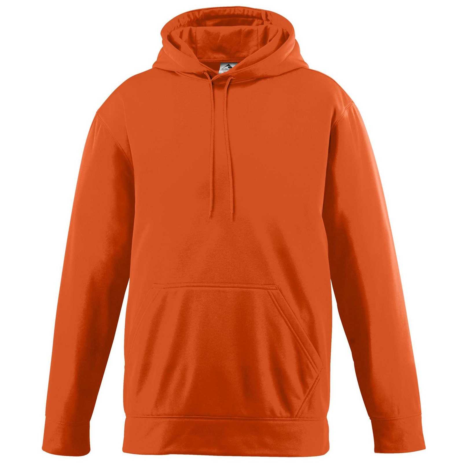Augusta 5506 Wicking Fleece Hooded Sweatshirt - Youth - Orange - HIT a Double