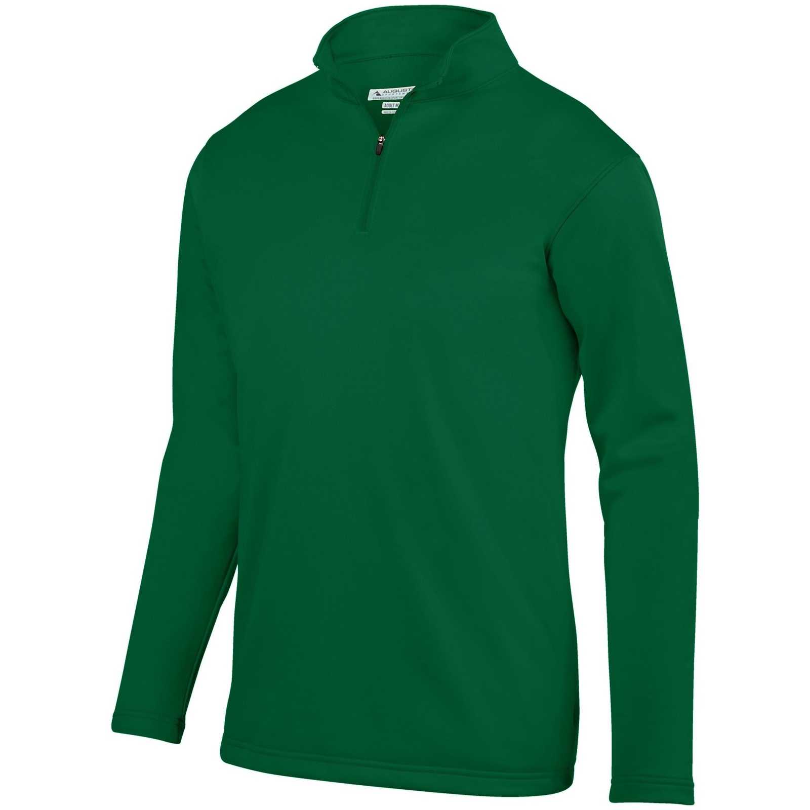 Augusta 5507 Wicking Fleece 1/4 Pullover - Dark Green - HIT a Double
