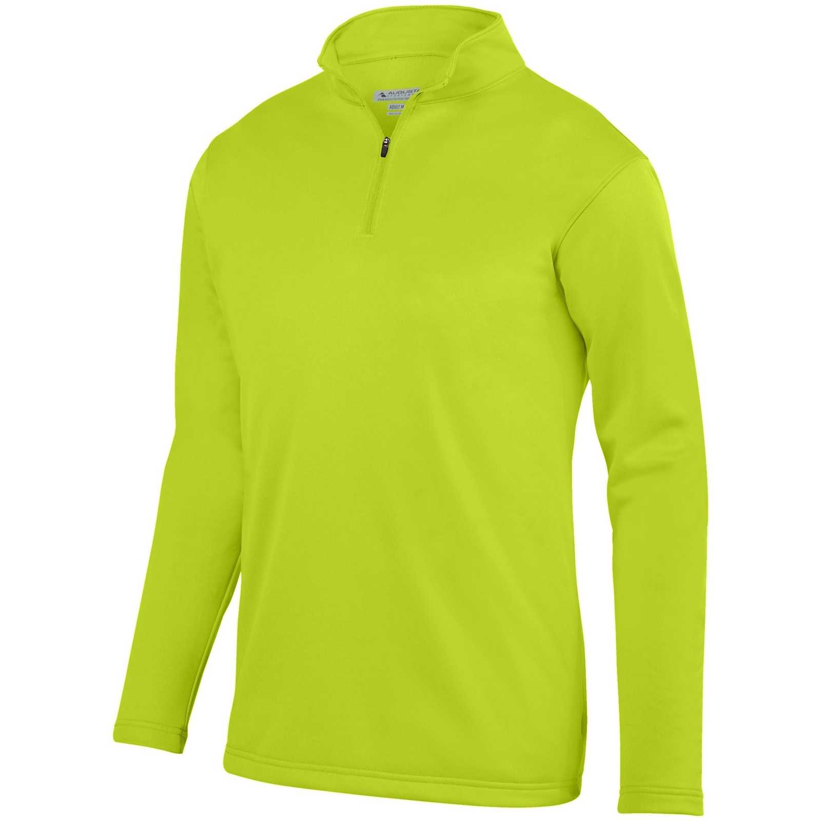 Augusta 5507 Wicking Fleece 1/4 Pullover - Lime - HIT a Double