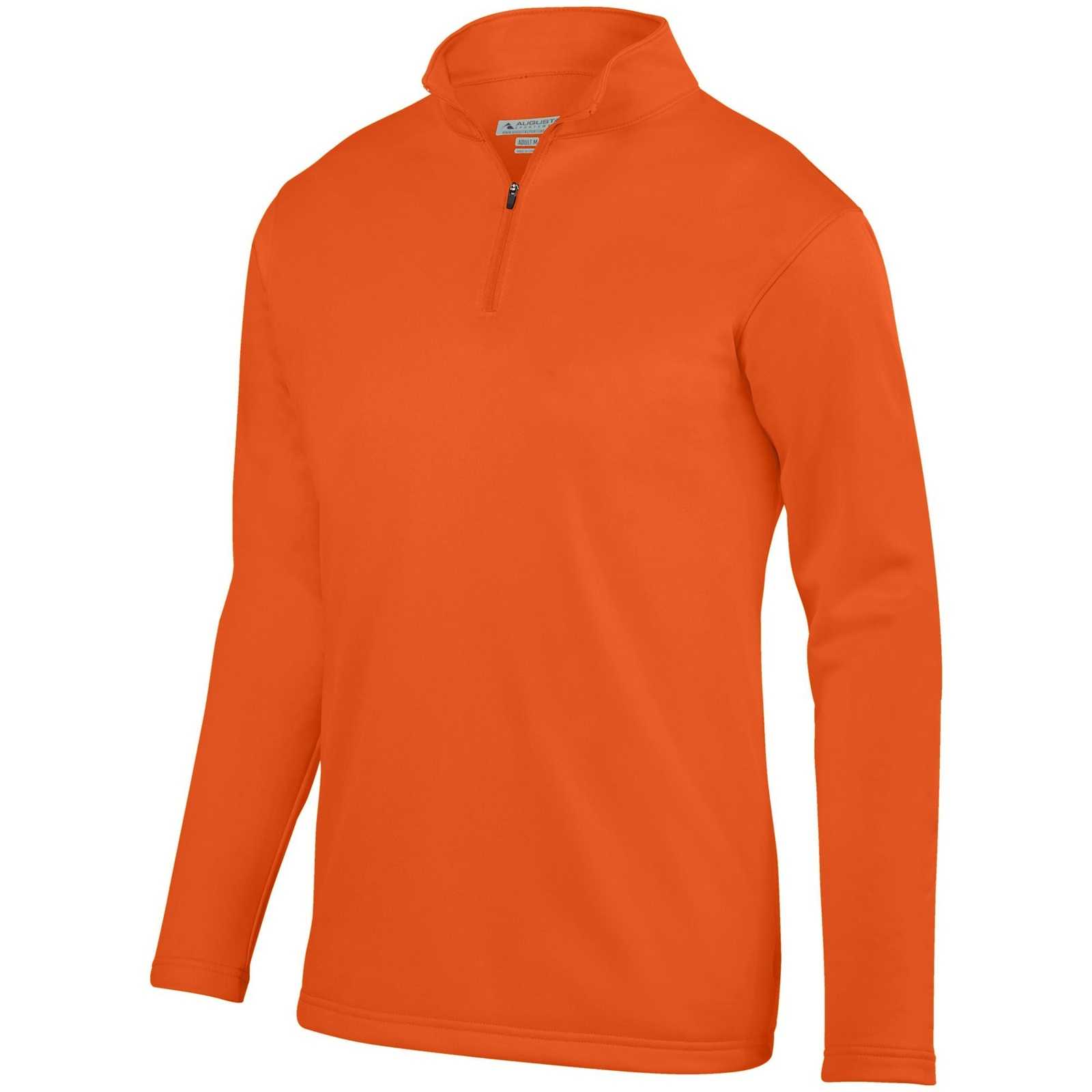 Augusta 5507 Wicking Fleece 1/4 Pullover - Orange - HIT a Double