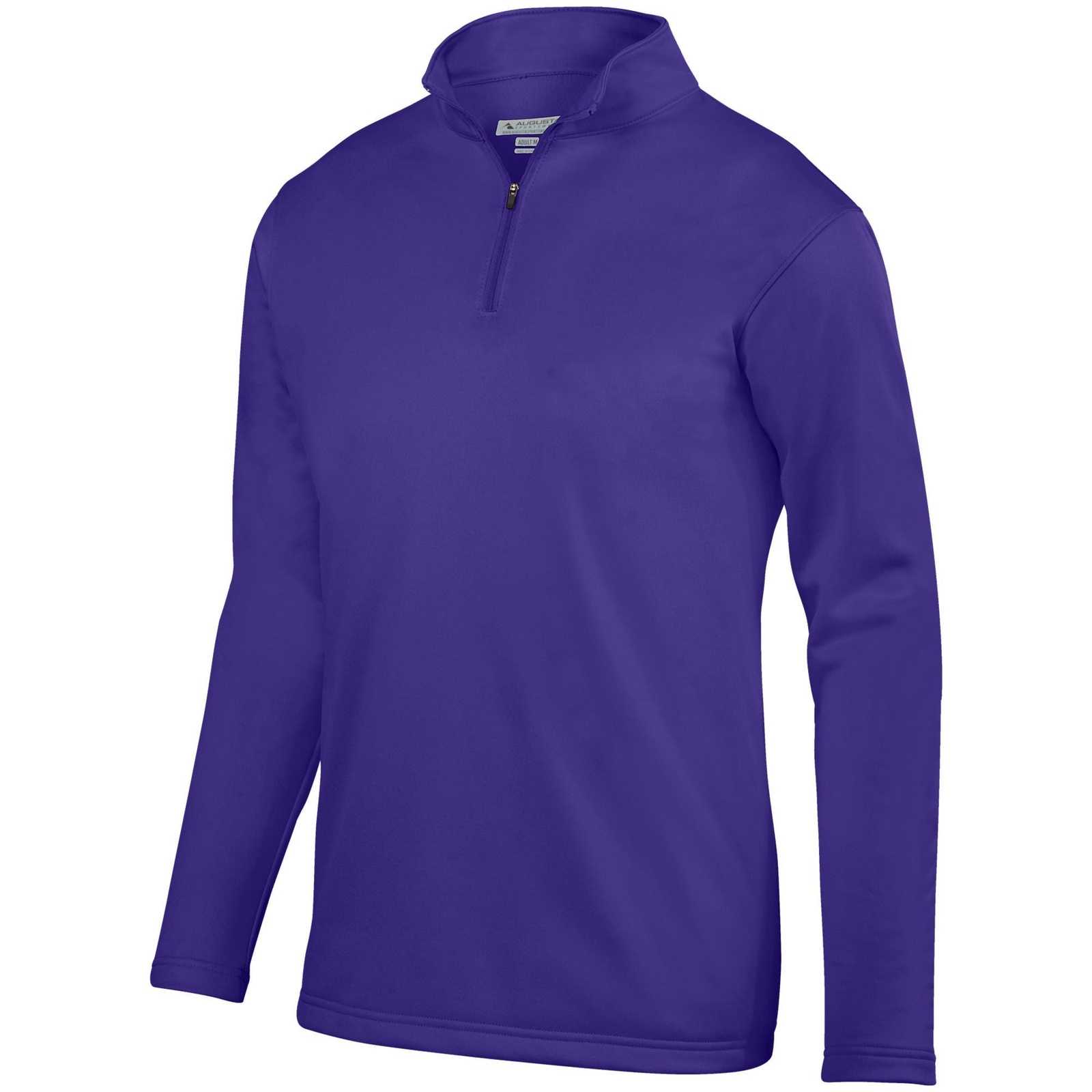 Augusta 5507 Wicking Fleece 1/4 Pullover - Purple - HIT a Double