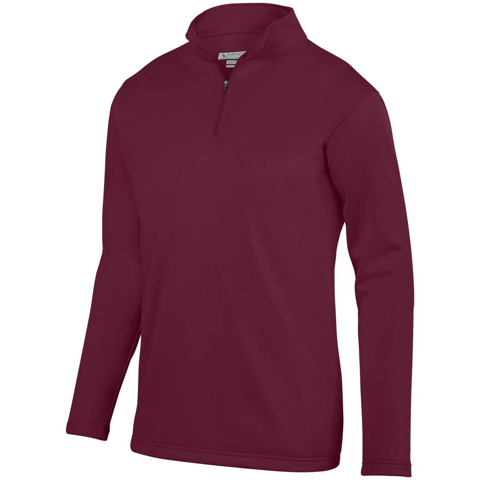 Augusta 5508 Youth Wicking Fleece Pullover - Maroon - HIT a Double