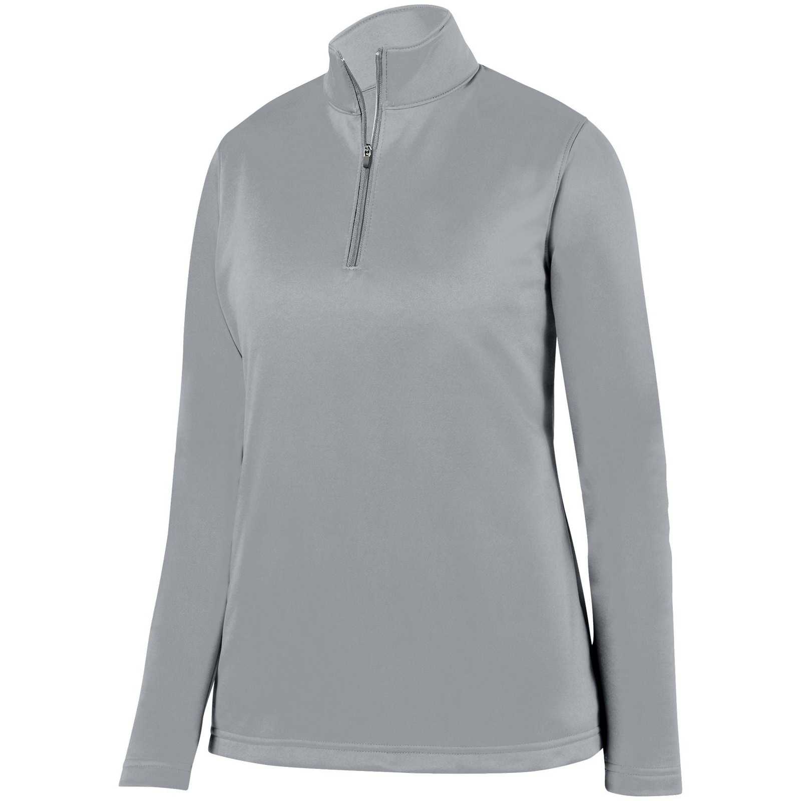 Augusta 5509 Ladies Wicking Fleece Pullover - Athletic Gray - HIT a Double