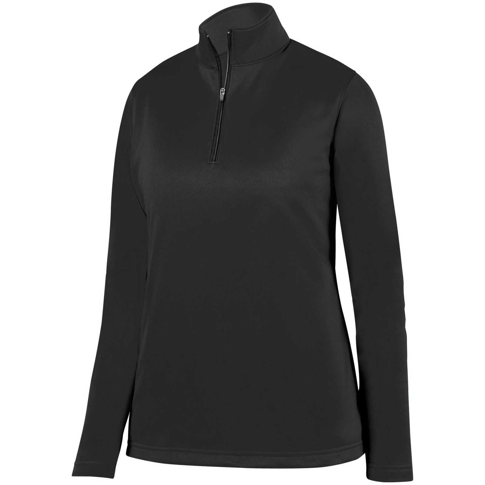 Augusta 5509 Ladies Wicking Fleece Pullover - Black - HIT a Double