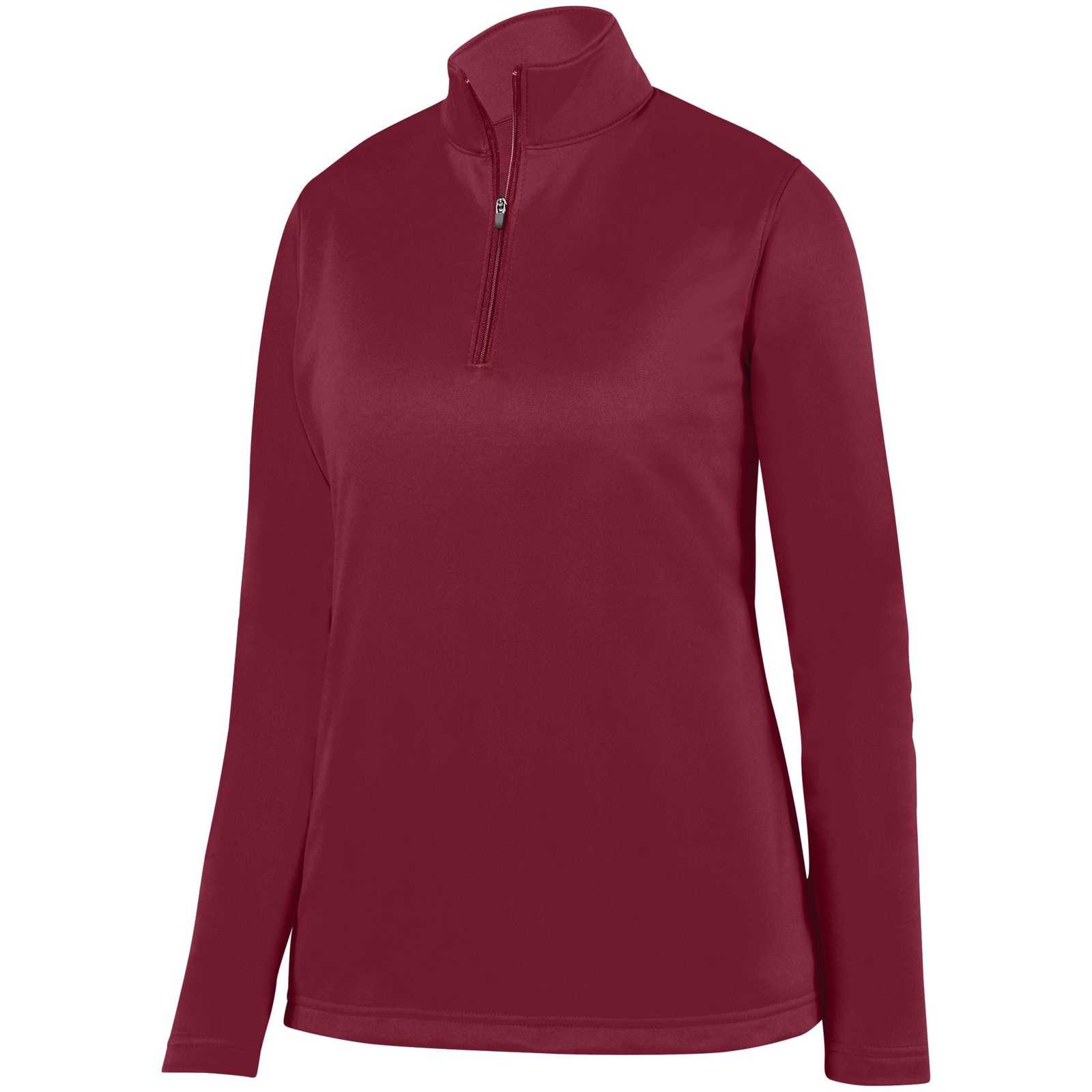 Augusta 5509 Ladies Wicking Fleece Pullover - Cardinal - HIT a Double