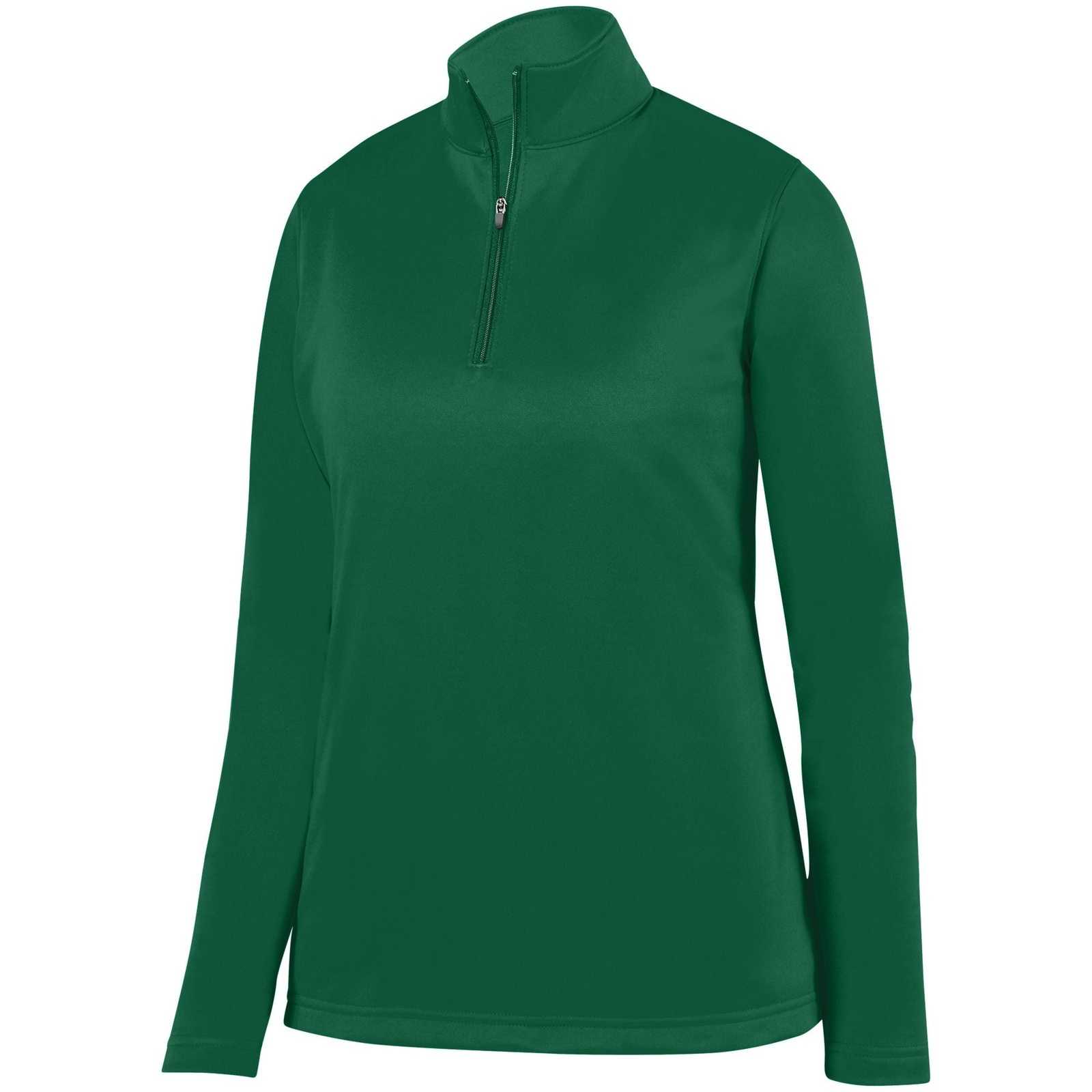 Augusta 5509 Ladies Wicking Fleece Pullover - Dark Green - HIT a Double