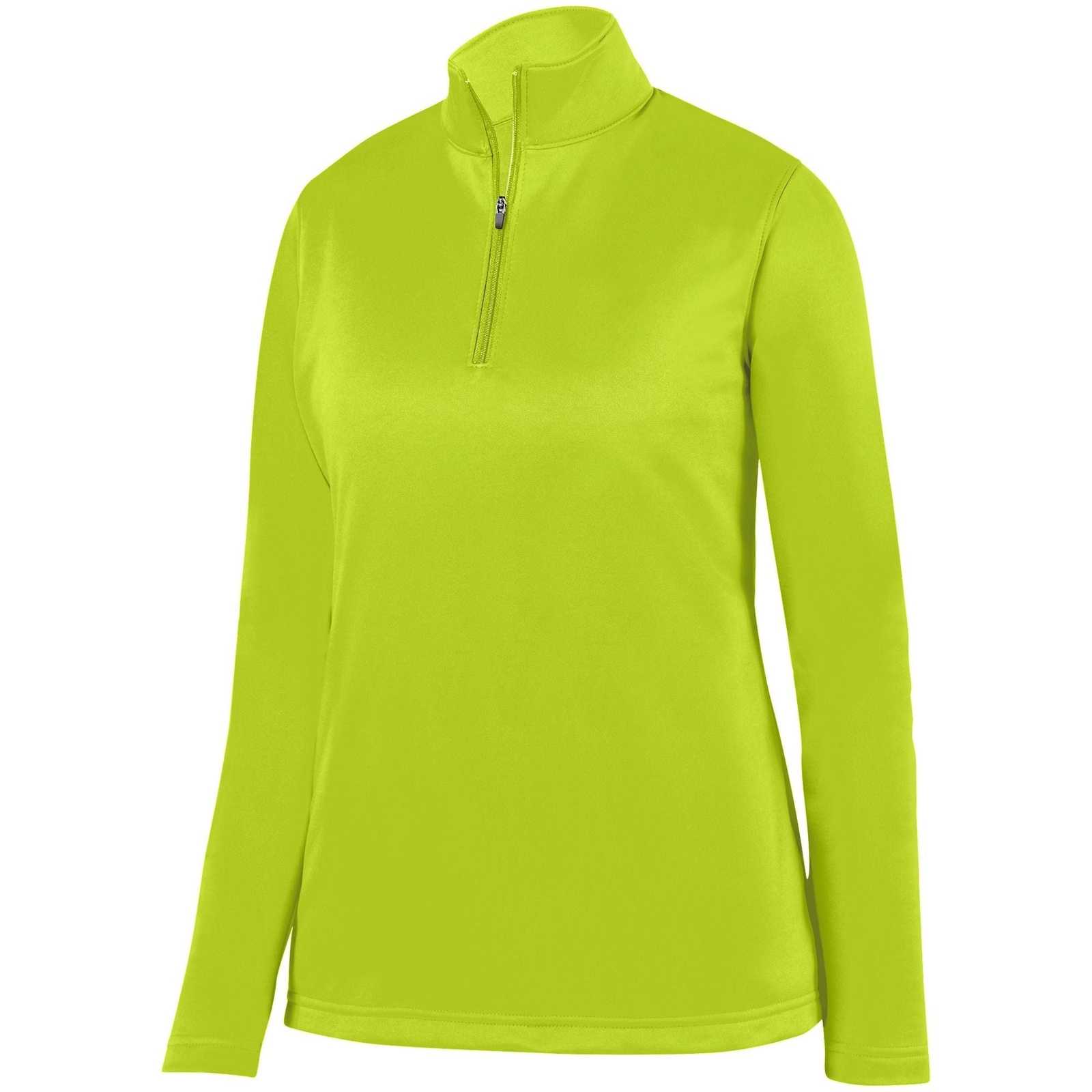 Augusta 5509 Ladies Wicking Fleece Pullover - Lime - HIT a Double