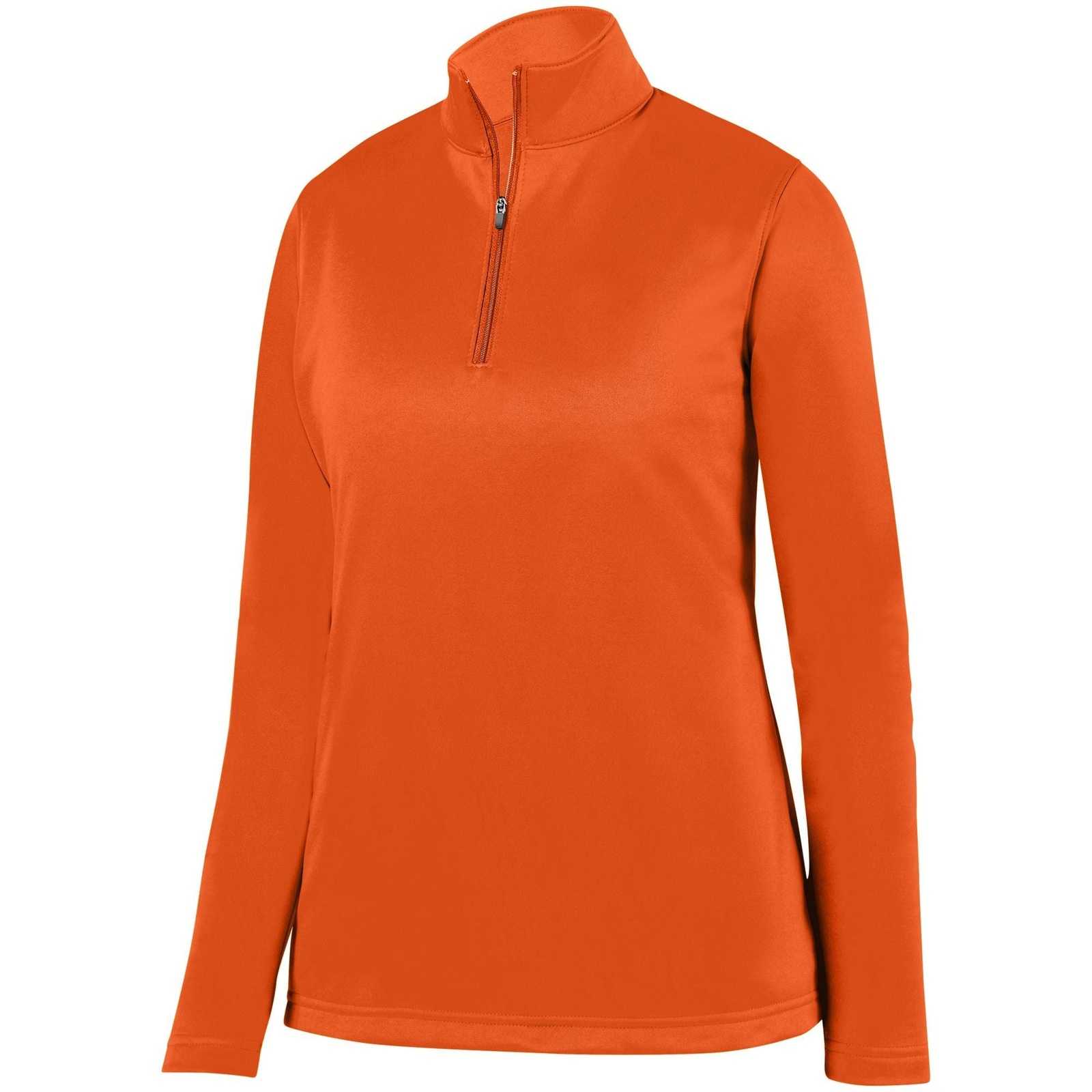 Augusta 5509 Ladies Wicking Fleece Pullover - Orange - HIT a Double