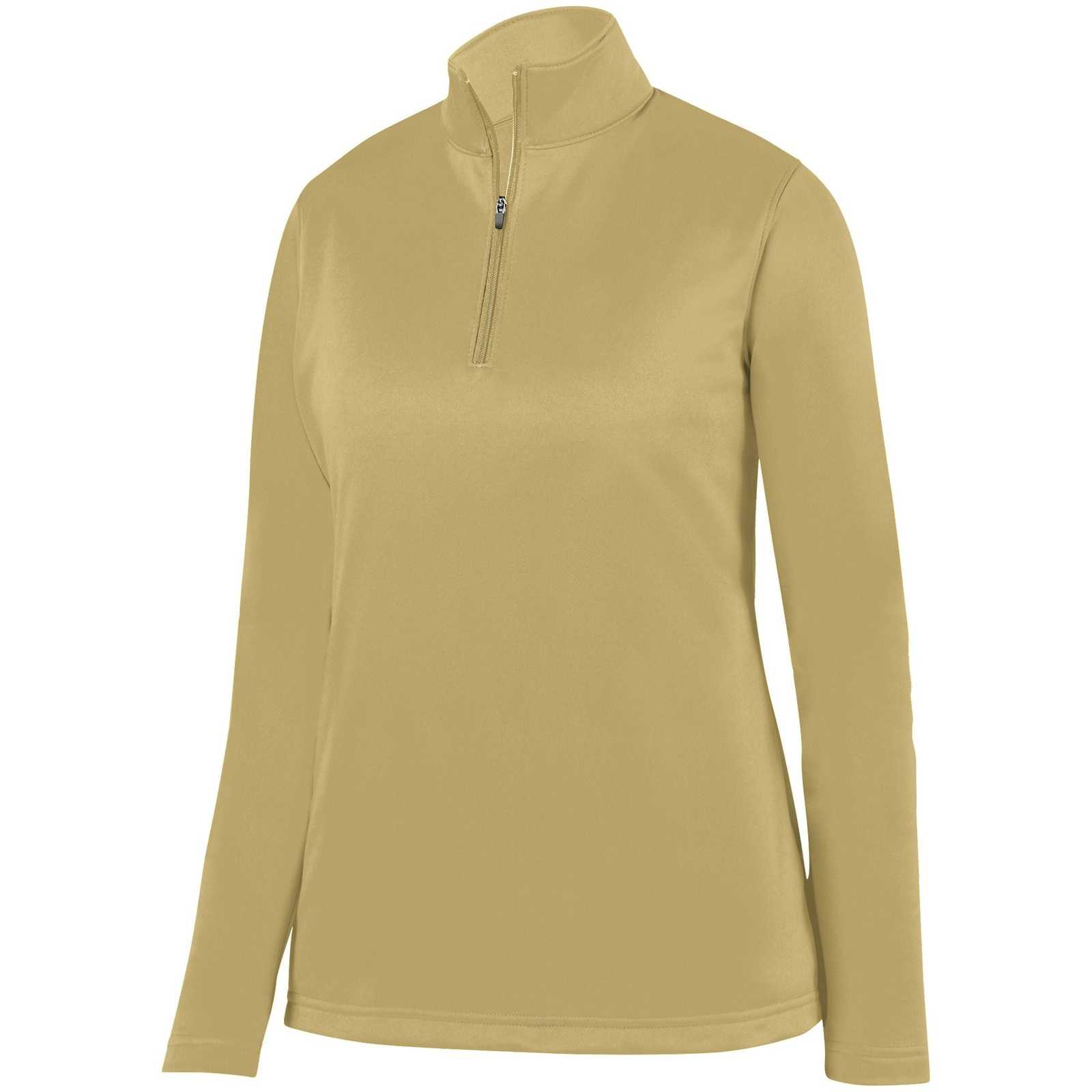 Augusta 5509 Ladies Wicking Fleece Pullover - Vegas Gold - HIT a Double