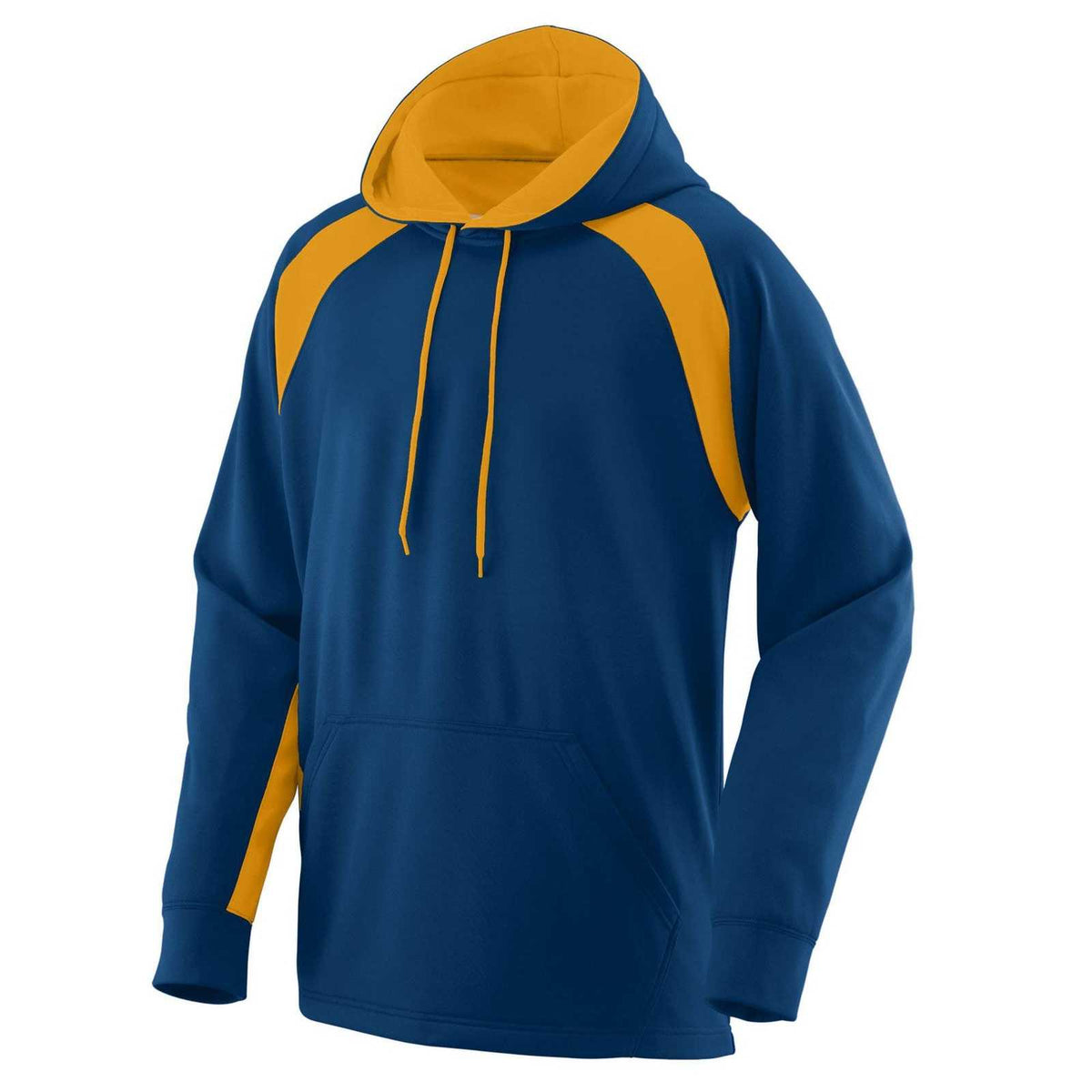 Augusta 5527 Fanatic Hooded Sweatshirt - Navy Gold - HIT a Double