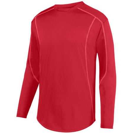 Augusta 5542 Edge Pullover - Red White - HIT a Double