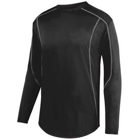 Augusta 5543 Youth Edge Pullover - Black White - HIT a Double