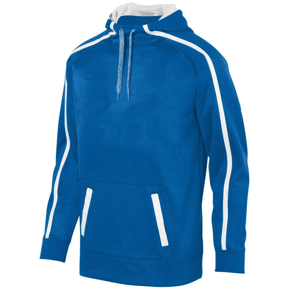 Augusta 5555 Youth Stoked Tonal Heather Hoody - Royal White - HIT a Double