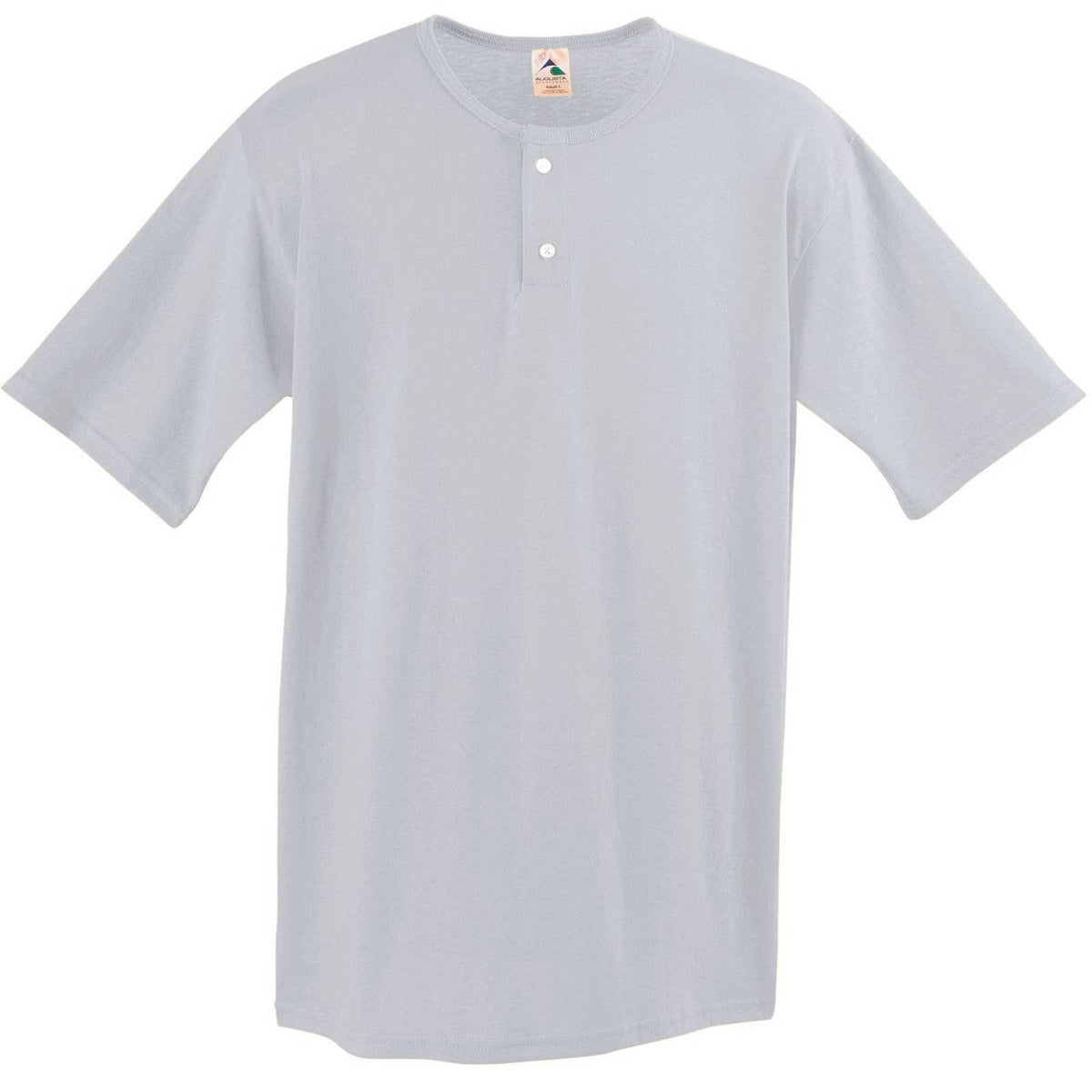 Augusta 580 Two-Button Baseball Jersey - Ash - HIT a Double