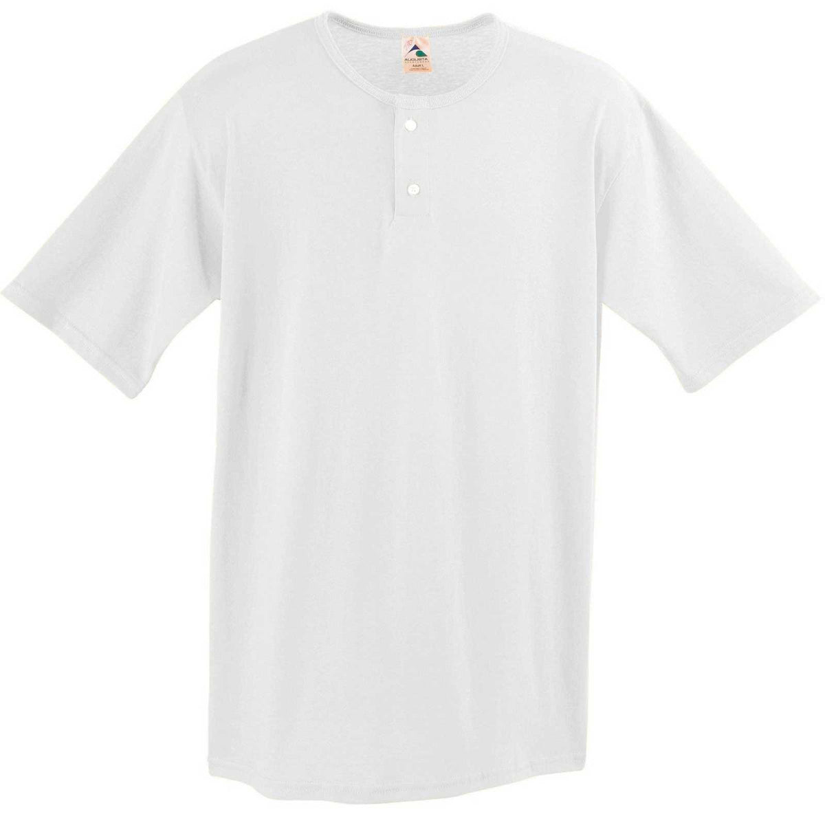 Augusta 580 Two-Button Baseball Jersey - White - HIT a Double