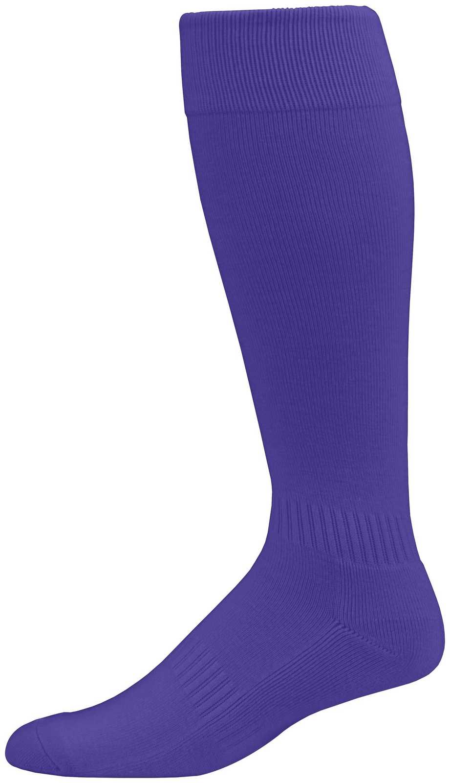 Augusta 6006 Elite Multi-Sport Knee High Socks - Purple - HIT a Double