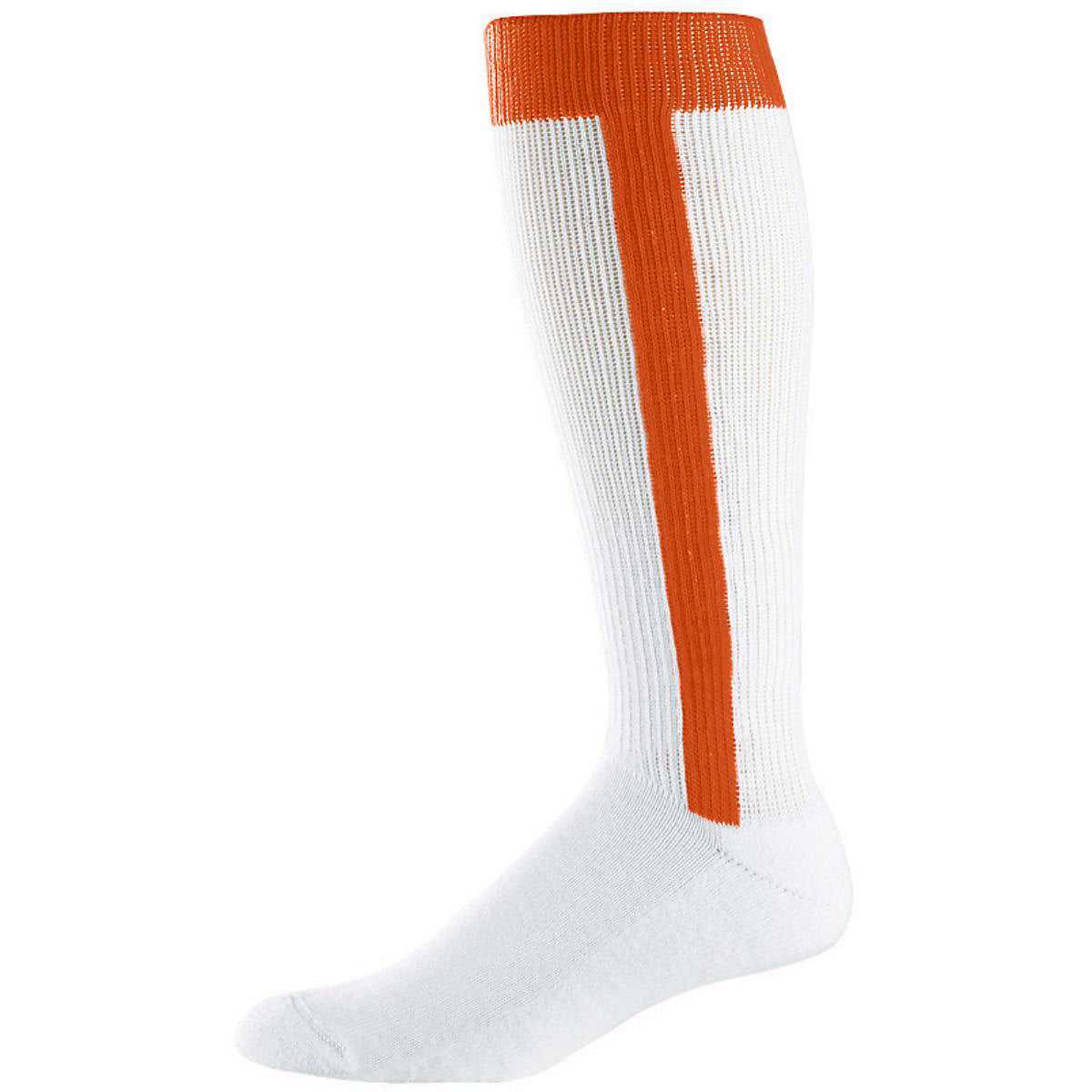 Augusta 6011 Baseball Stirrup Knee High Socks - Orange - HIT a Double