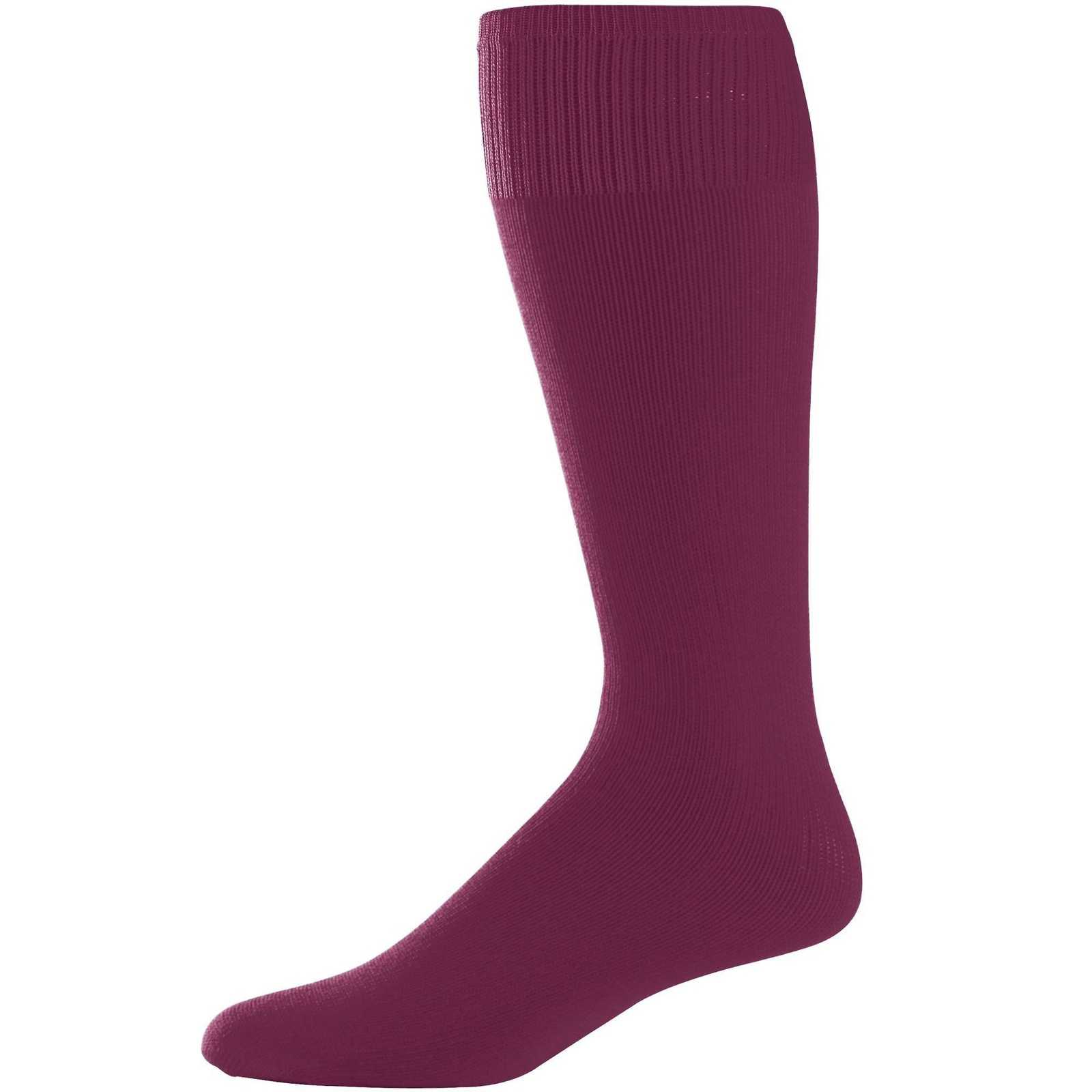 Augusta 6020 Game Knee High Socks - Maroon - HIT a Double