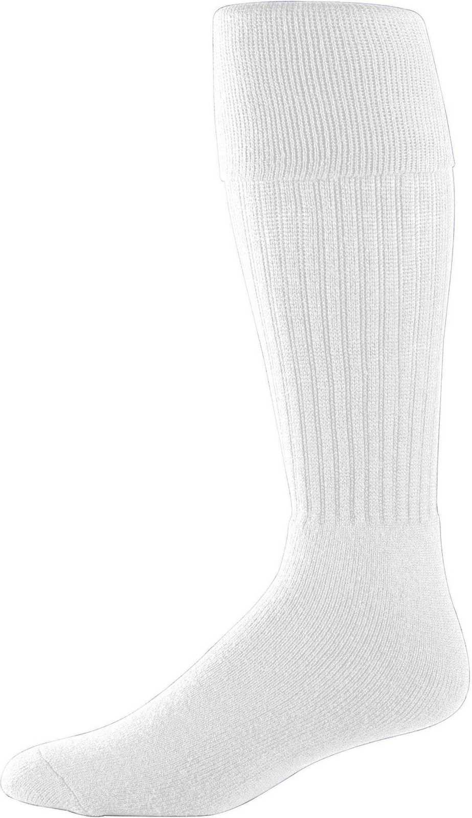 Augusta 6031 Soccer Knee High Socks - White - HIT a Double