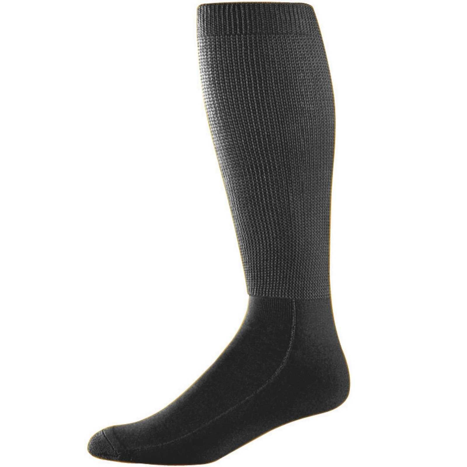 Augusta 6085 Wicking Athletic Knee High Socks - Black - HIT a Double