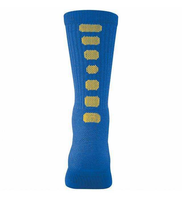 Augusta 6091 Color Block Crew Sock - Royal Gold - HIT a Double
