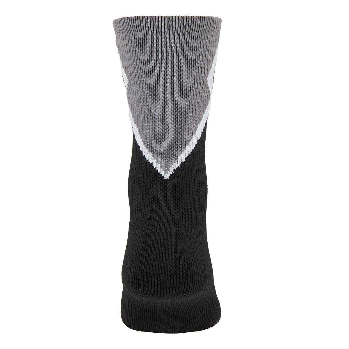 Augusta 6096 Roster Sock No Number - Intermediate - Black Dark Gray Wh - HIT a Double