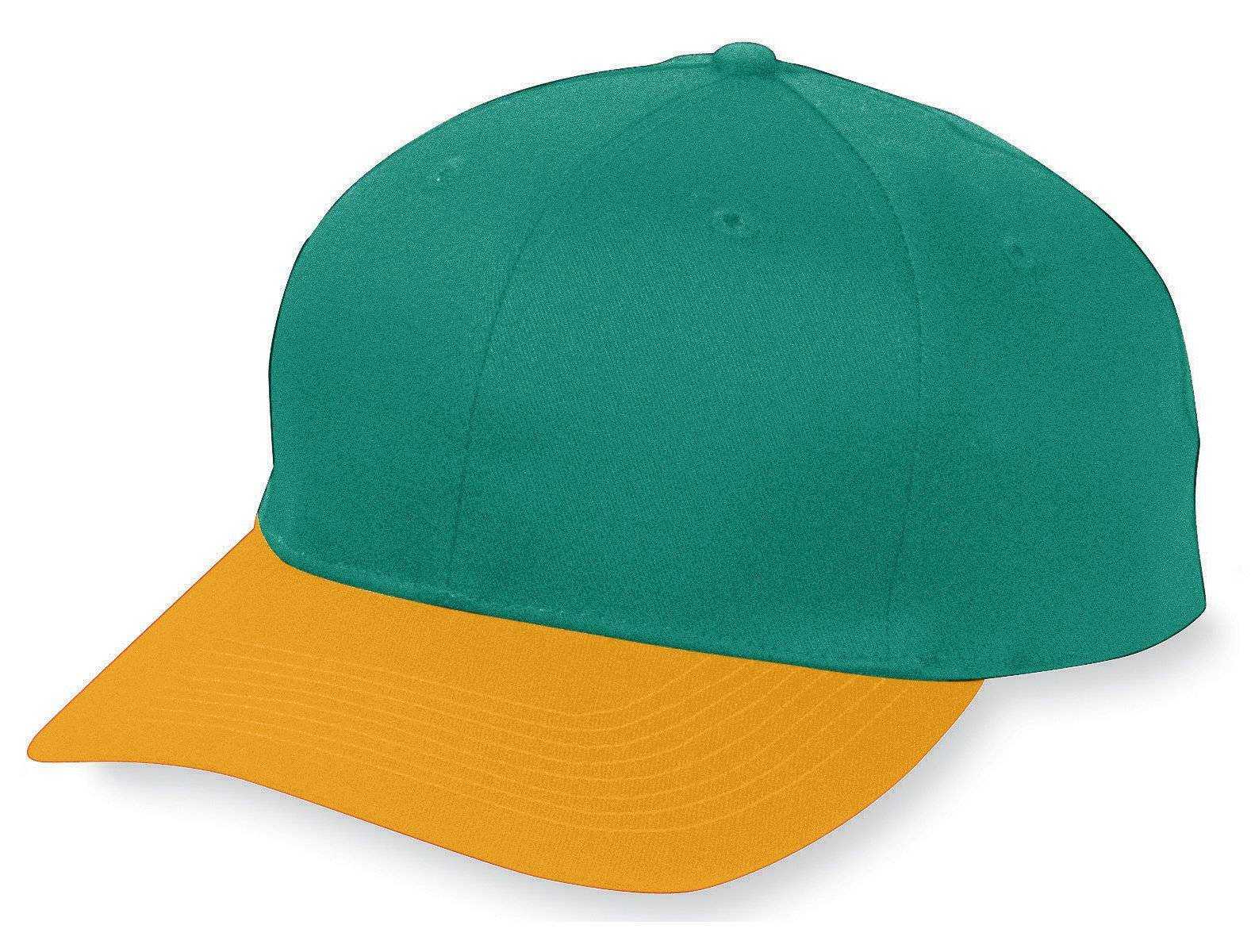 Augusta 6206 Six-Panel Cotton Twill Low-Profile Cap - Youth - DGn Gold - HIT a Double