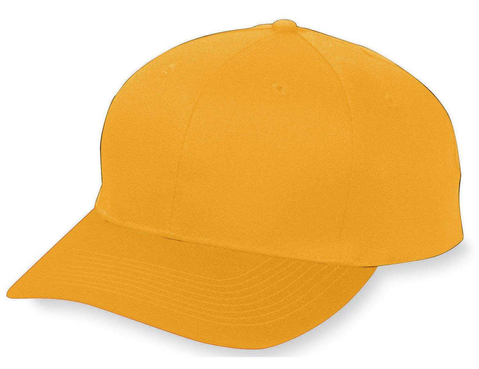 Augusta 6206 Six-Panel Cotton Twill Low-Profile Cap - Youth - Gold - HIT a Double