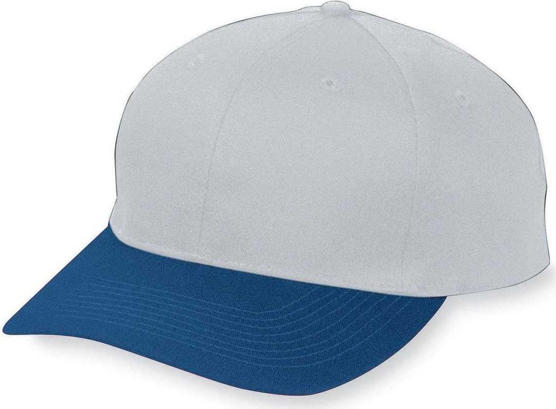 Augusta 6206 Six-Panel Cotton Twill Low-Profile Cap - Youth - Gy Ny - HIT a Double