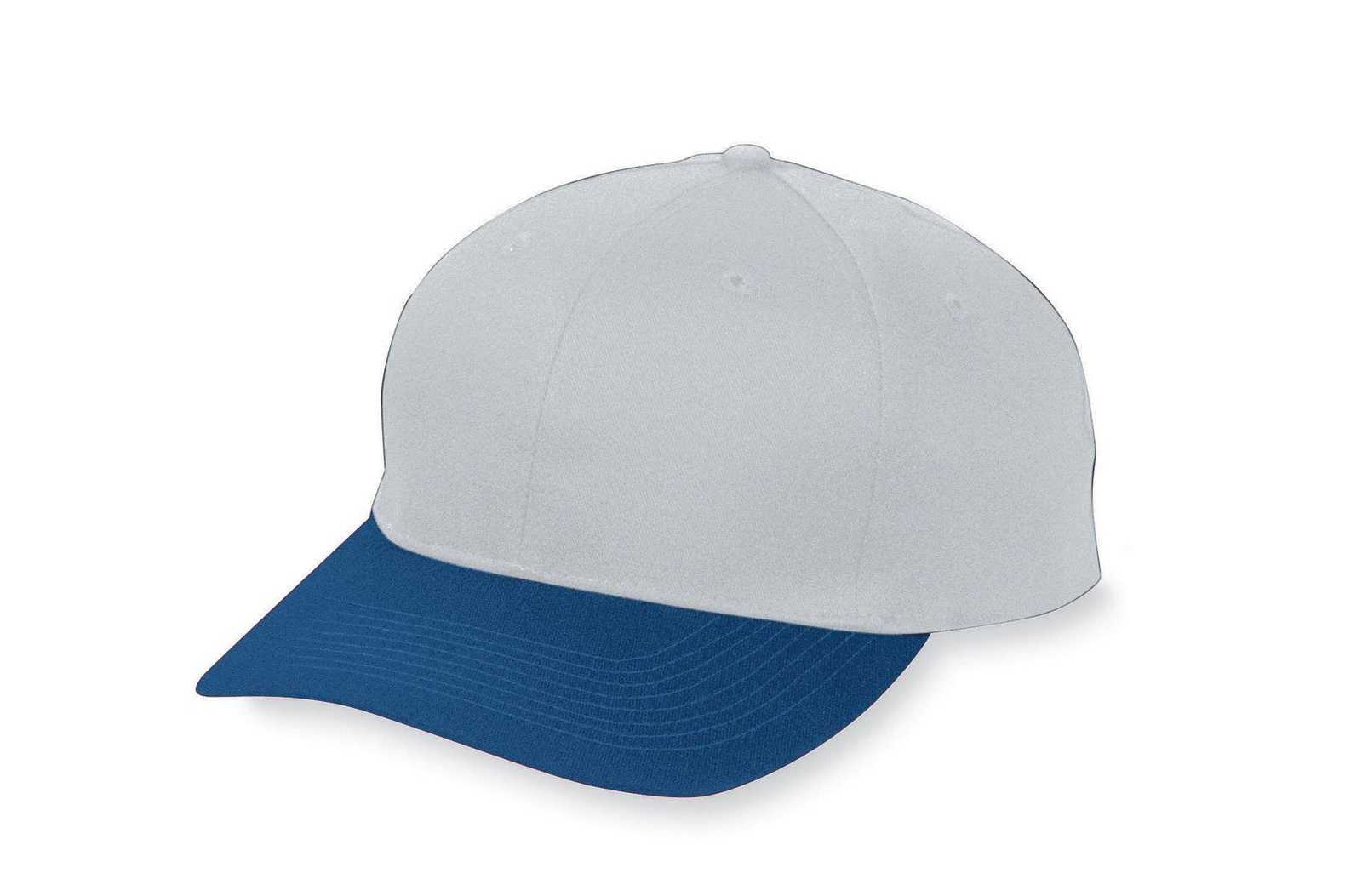 Augusta 6206 Six-Panel Cotton Twill Low-Profile Cap - Youth - Gy Ny - HIT a Double