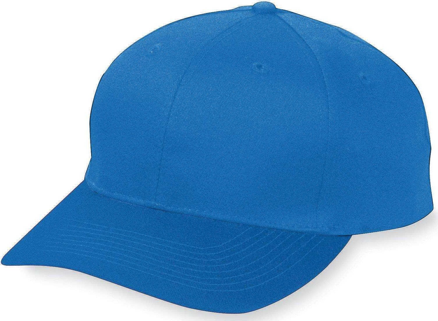 Augusta 6206 Six-Panel Cotton Twill Low-Profile Cap - Youth - Royal - HIT a Double
