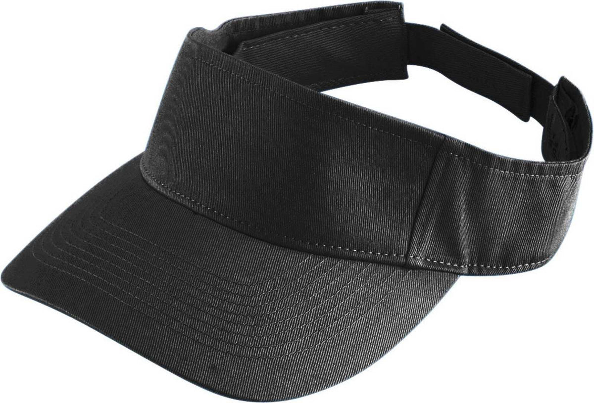 Augusta 6226 Sport Twill Visor - Youth - Black - HIT a Double