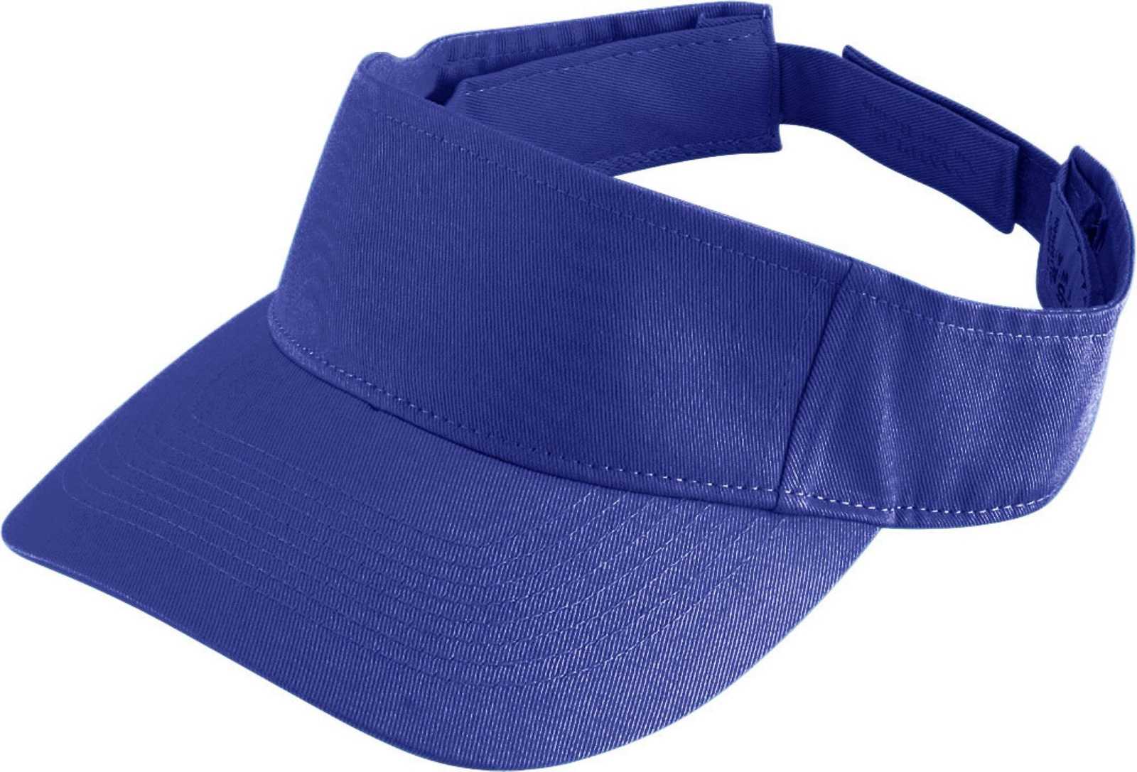 Augusta 6226 Sport Twill Visor - Youth - Purple - HIT a Double