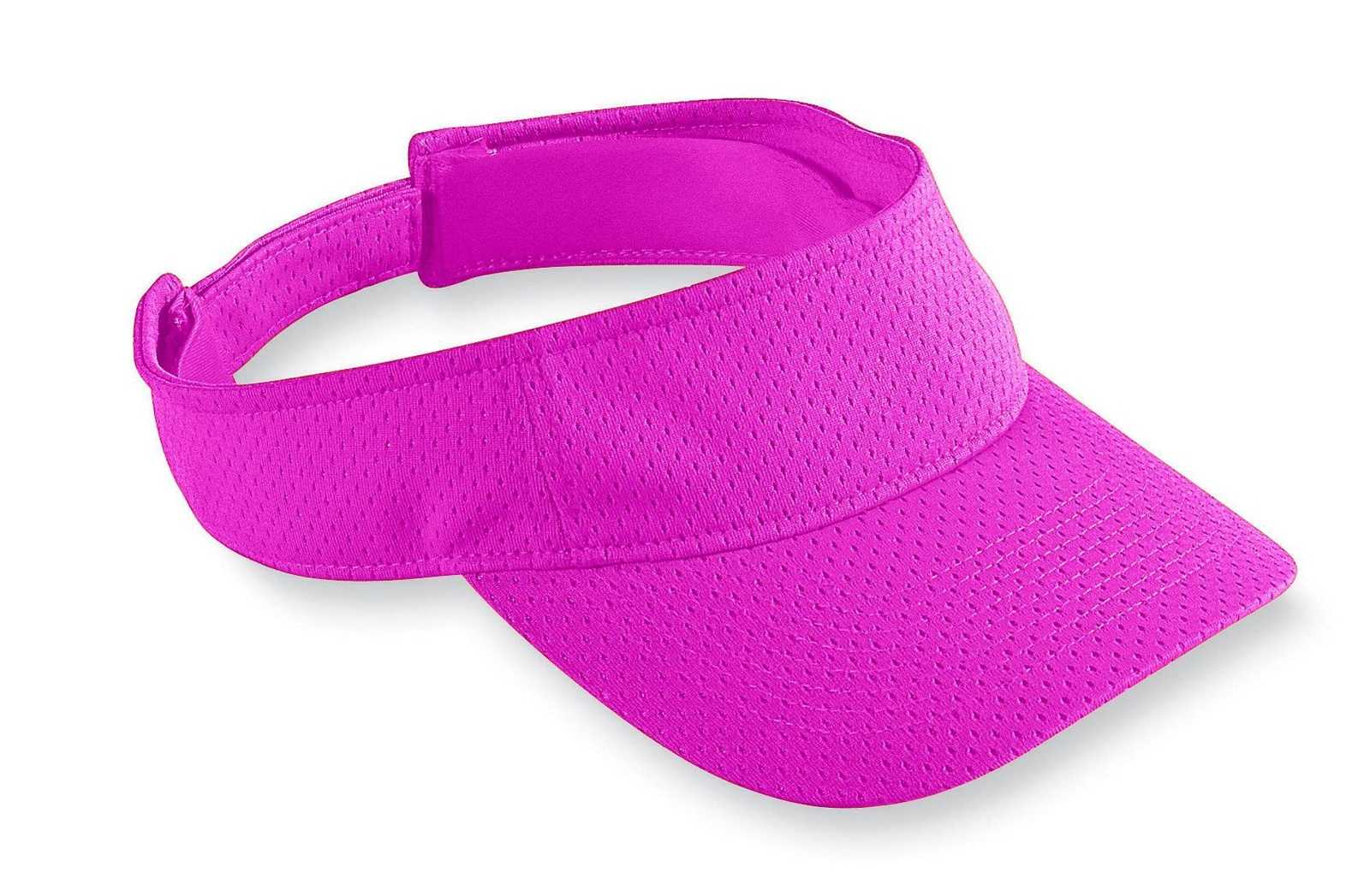 Augusta 6228 Athletic Mesh Visor - Youth - Power Pink - HIT a Double