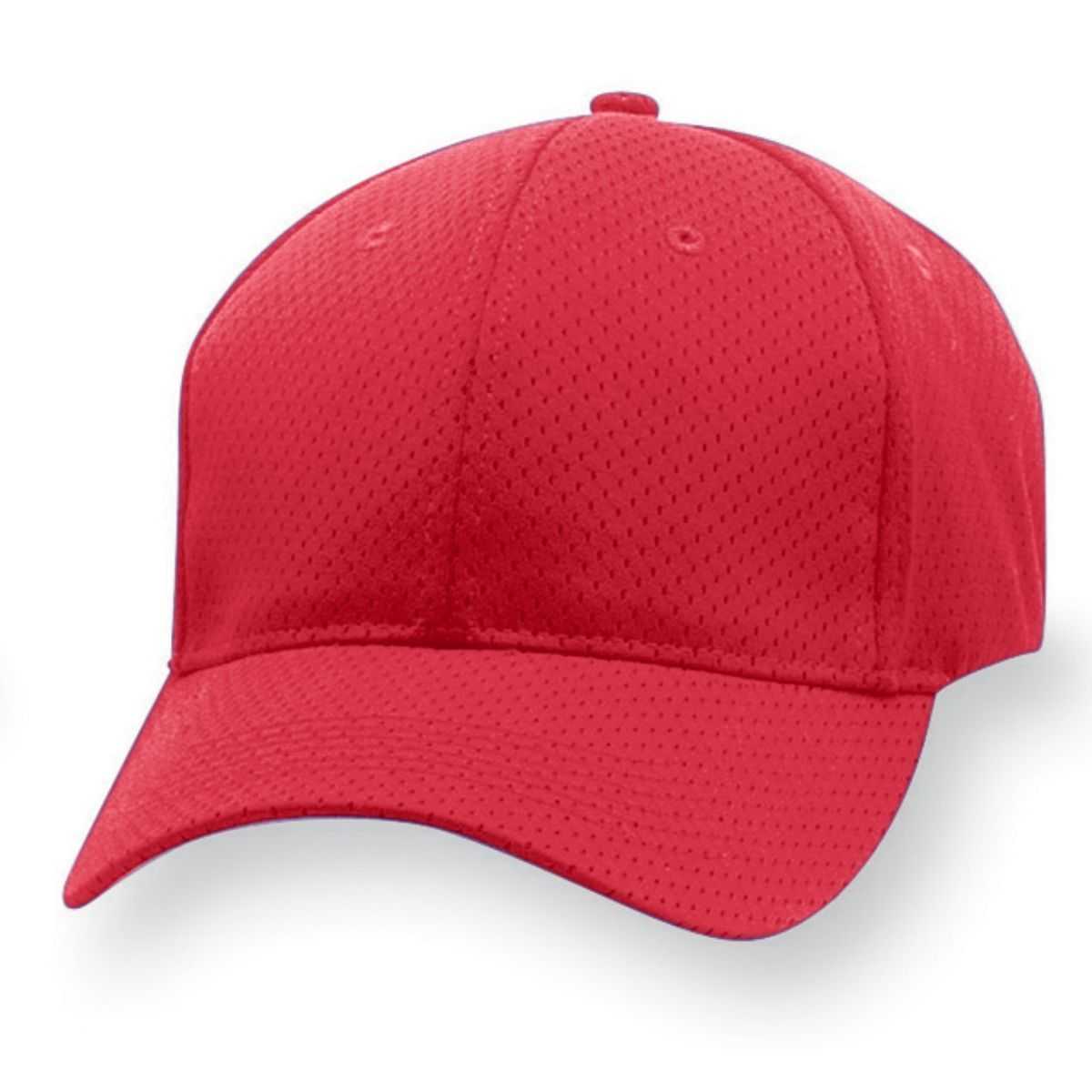 Augusta 6233 Youth Sport Flex Athletic Mesh Cap - Red - HIT a Double