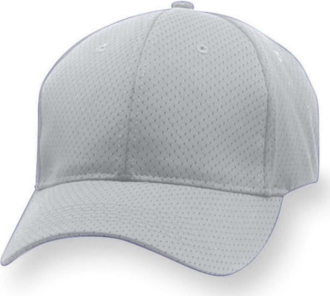 Augusta 6233 Youth Sport Flex Athletic Mesh Cap - Silver Grey - HIT a Double