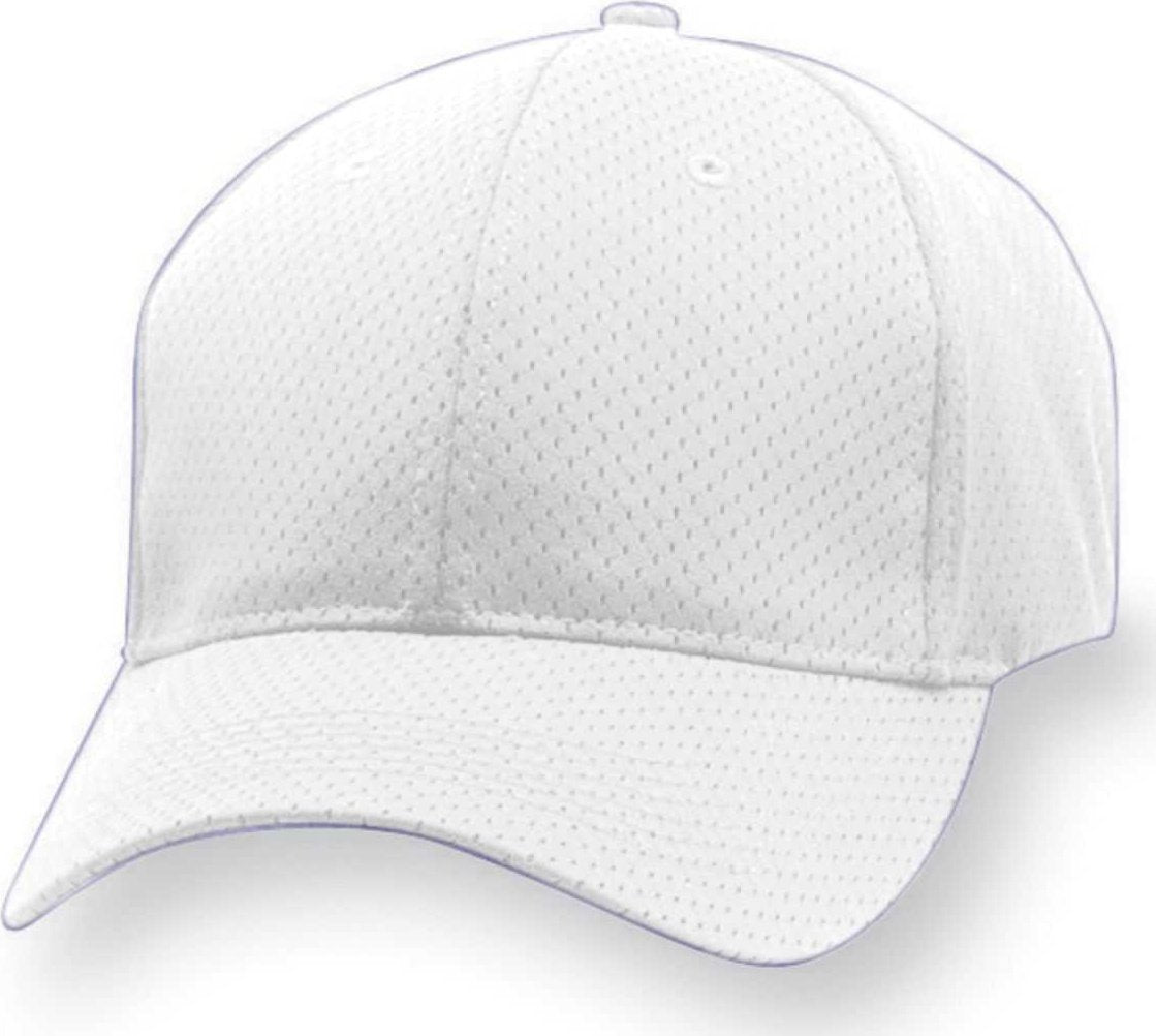 Augusta 6233 Youth Sport Flex Athletic Mesh Cap - White - HIT a Double