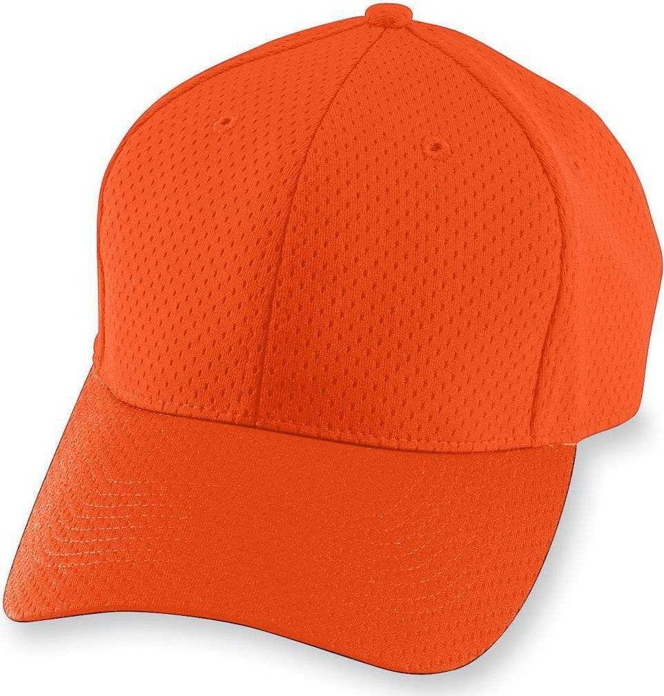 Augusta 6235 Athletic Mesh Cap - Orange - HIT a Double