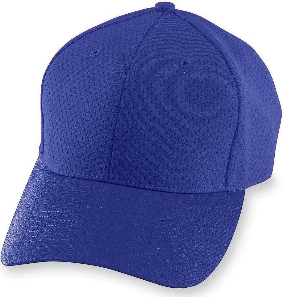 Augusta 6235 Athletic Mesh Cap - Purple - HIT a Double