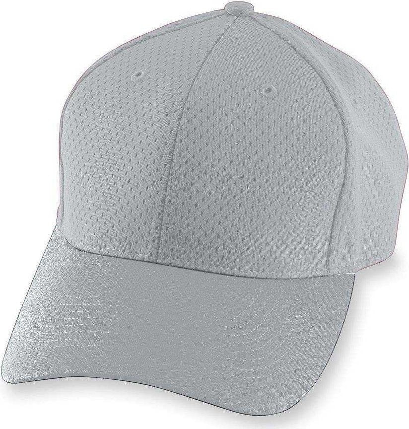 Augusta 6235 Athletic Mesh Cap - Silver Gray - HIT a Double