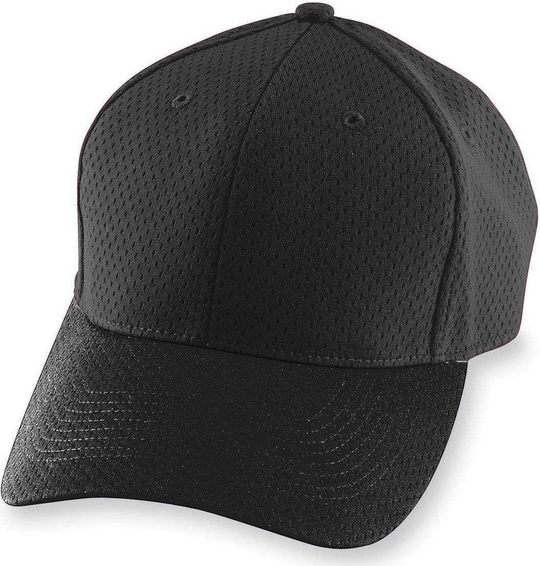 Augusta 6236 Athletic Mesh Cap - Youth - Black - HIT a Double