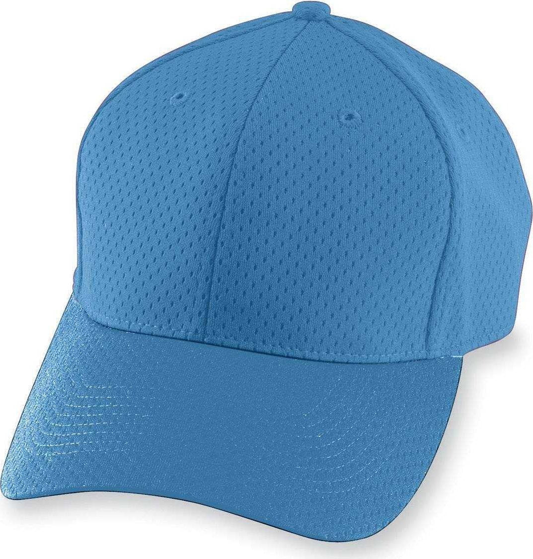 Augusta 6236 Athletic Mesh Cap - Youth - Columbia Blue - HIT a Double