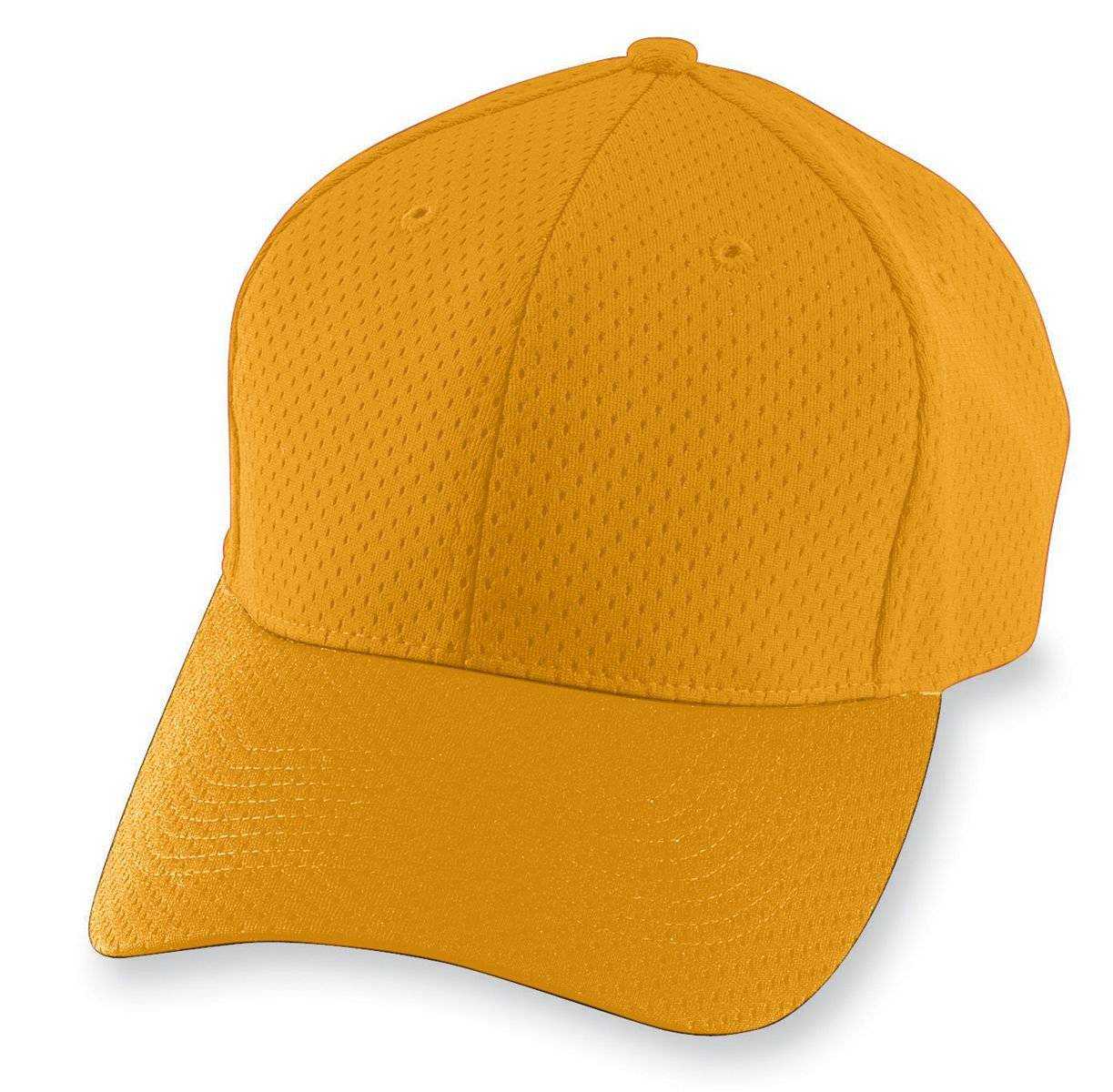 Augusta 6236 Athletic Mesh Cap - Youth - Gold - HIT a Double